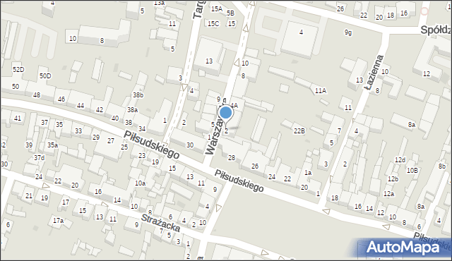 Końskie, Warszawska, 2, mapa Końskie