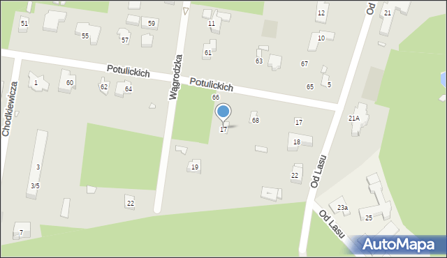 Konstancin-Jeziorna, Wągrodzka, 17, mapa Konstancin-Jeziorna