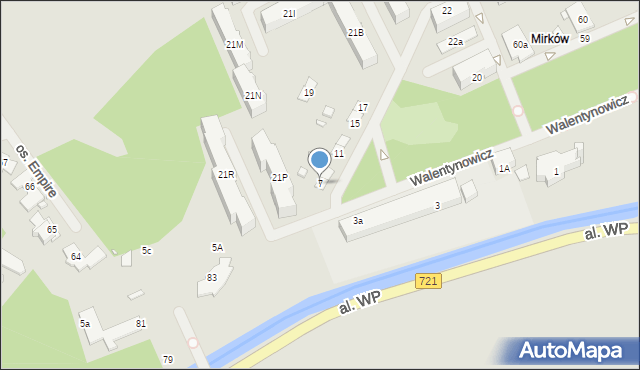 Konstancin-Jeziorna, Walentynowicz Anny, 7, mapa Konstancin-Jeziorna