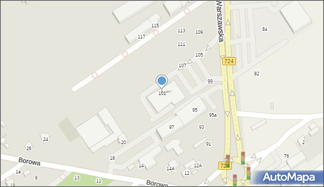 Konstancin-Jeziorna, Warszawska, 101, mapa Konstancin-Jeziorna