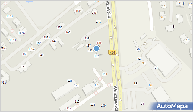 Konstancin-Jeziorna, Warszawska, 127, mapa Konstancin-Jeziorna