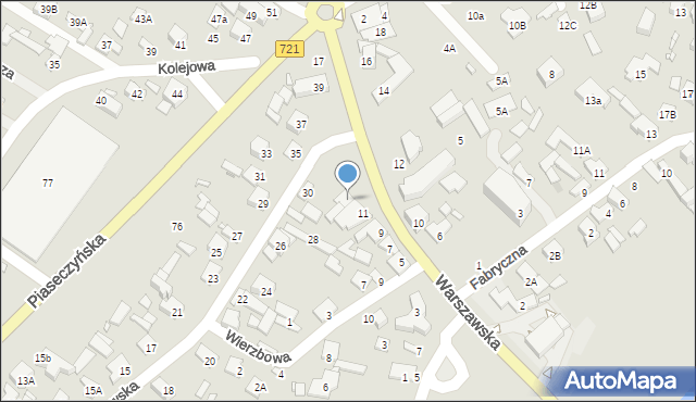 Konstancin-Jeziorna, Warszawska, 13, mapa Konstancin-Jeziorna