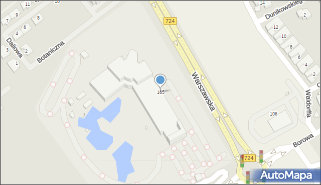 Konstancin-Jeziorna, Warszawska, 165, mapa Konstancin-Jeziorna