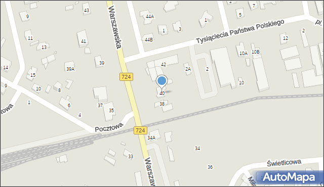 Konstancin-Jeziorna, Warszawska, 40, mapa Konstancin-Jeziorna