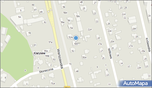 Konstancin-Jeziorna, Warszawska, 52C, mapa Konstancin-Jeziorna