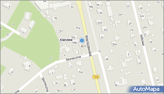 Konstancin-Jeziorna, Warszawska, 53, mapa Konstancin-Jeziorna