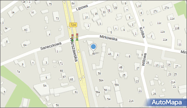 Konstancin-Jeziorna, Warszawska, 60, mapa Konstancin-Jeziorna