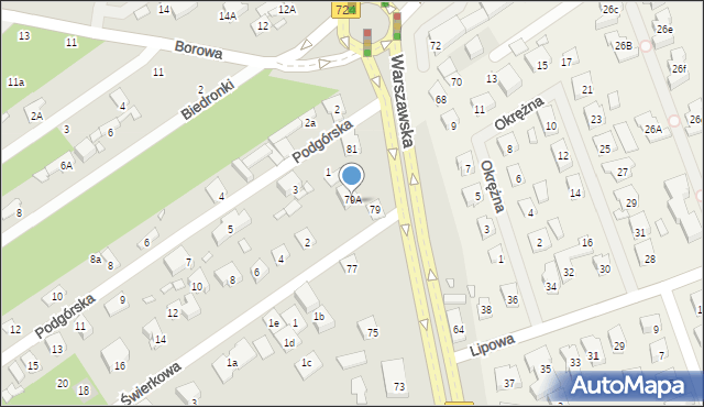 Konstancin-Jeziorna, Warszawska, 79/79A, mapa Konstancin-Jeziorna