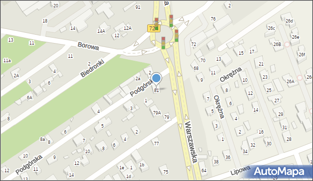 Konstancin-Jeziorna, Warszawska, 81, mapa Konstancin-Jeziorna