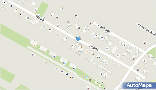 Konstancin-Jeziorna, Wąska, 21, mapa Konstancin-Jeziorna