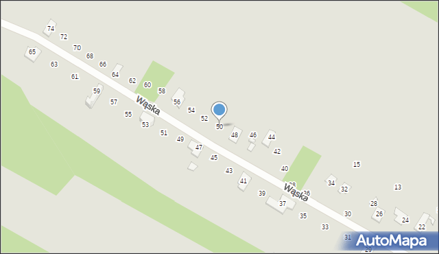 Konstancin-Jeziorna, Wąska, 50, mapa Konstancin-Jeziorna