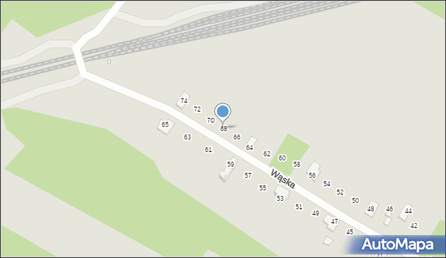 Konstancin-Jeziorna, Wąska, 68, mapa Konstancin-Jeziorna