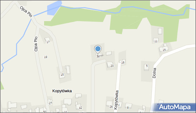 Kopytówka, Wadowicka, 34, mapa Kopytówka