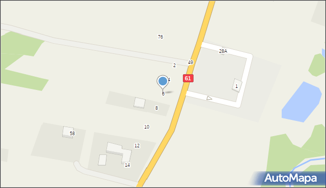 Kordowo, Warszawska, 6, mapa Kordowo