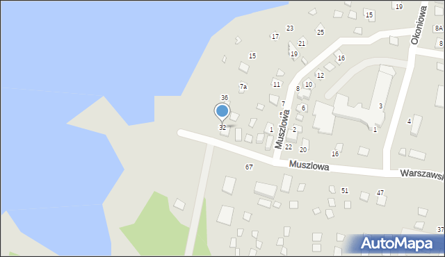 Koronowo, Warszawskich, 32, mapa Koronowo