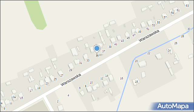 Kościelec, Warszawska, 35, mapa Kościelec