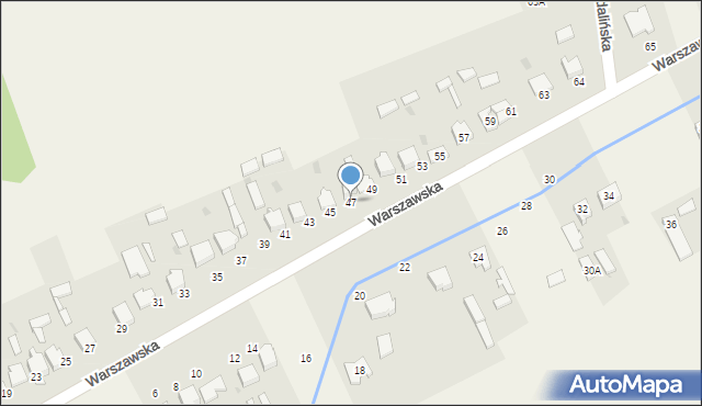 Kościelec, Warszawska, 47, mapa Kościelec