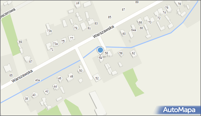 Kościelec, Warszawska, 54, mapa Kościelec