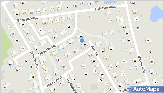 Kościerzyna, Wańkowicza Melchiora, 19, mapa Kościerzyna