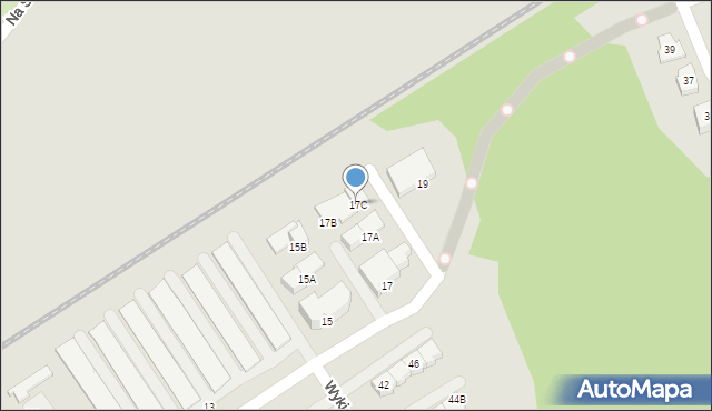 Koszalin, Wąwozowa, 17C, mapa Koszalina