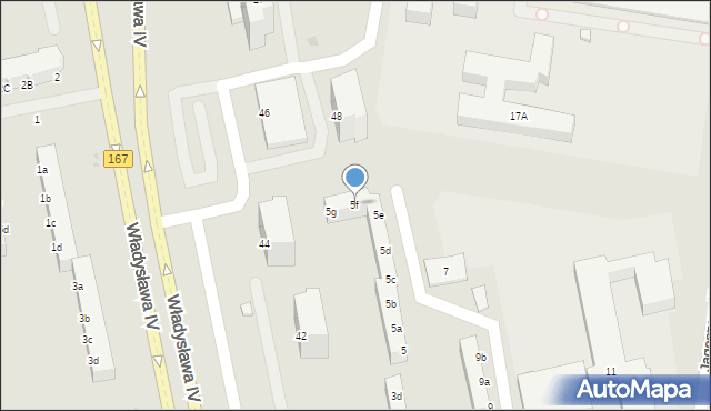 Koszalin, Wańkowicza Melchiora, 5f, mapa Koszalina