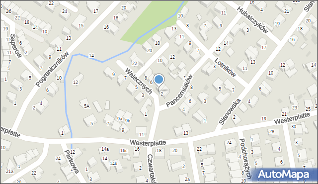 Koszalin, Walecznych, 4, mapa Koszalina