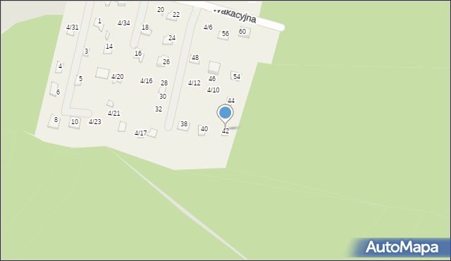 Koszelówka, Wakacyjna, 42, mapa Koszelówka