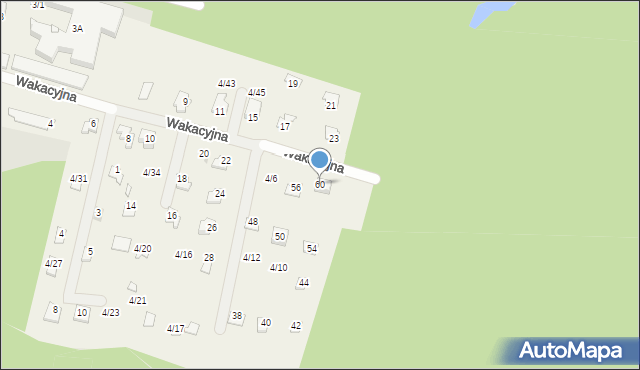 Koszelówka, Wakacyjna, 60, mapa Koszelówka