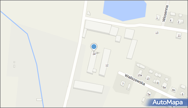 Kotlin, Waliszewska, 14, mapa Kotlin