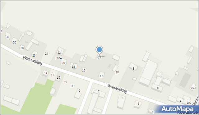 Kowala-Stępocina, Walewskiej Marii, 14, mapa Kowala-Stępocina
