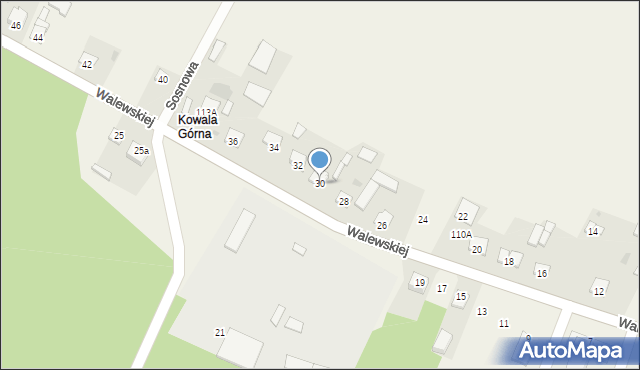 Kowala-Stępocina, Walewskiej Marii, 30, mapa Kowala-Stępocina
