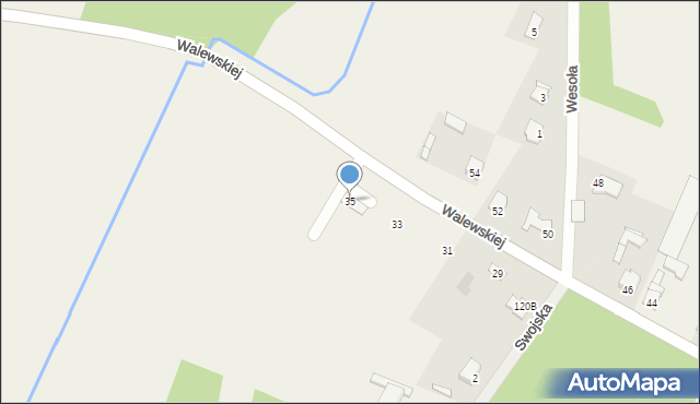 Kowala-Stępocina, Walewskiej Marii, 35, mapa Kowala-Stępocina