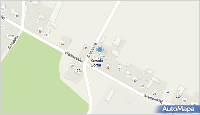 Kowala-Stępocina, Walewskiej Marii, 38, mapa Kowala-Stępocina