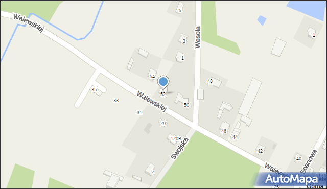 Kowala-Stępocina, Walewskiej Marii, 52, mapa Kowala-Stępocina