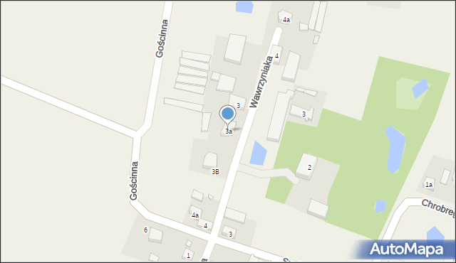 Kowalew, Wawrzyniaka, 3a, mapa Kowalew