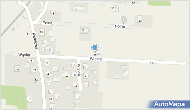 Kozłów Biskupi, Wąska, 6a, mapa Kozłów Biskupi