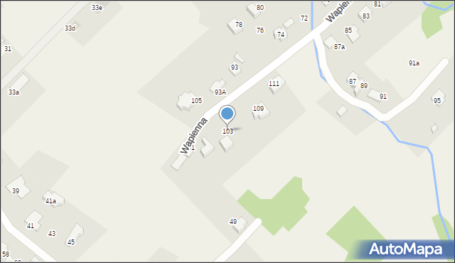 Kozy, Wapienna, 103, mapa Kozy