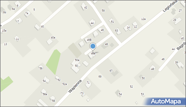 Kozy, Wapienna, 48a, mapa Kozy