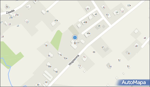 Kozy, Wapienna, 50, mapa Kozy