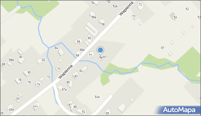 Kozy, Wapienna, 79, mapa Kozy