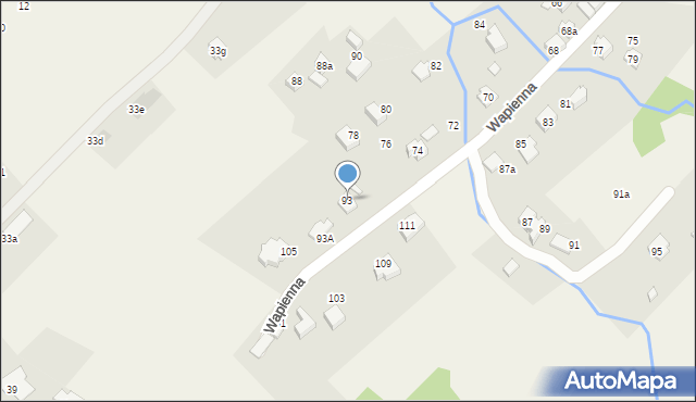 Kozy, Wapienna, 93, mapa Kozy