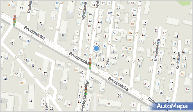 Kraków, Wallek-Walewskiego Bolesława, 1, mapa Krakowa