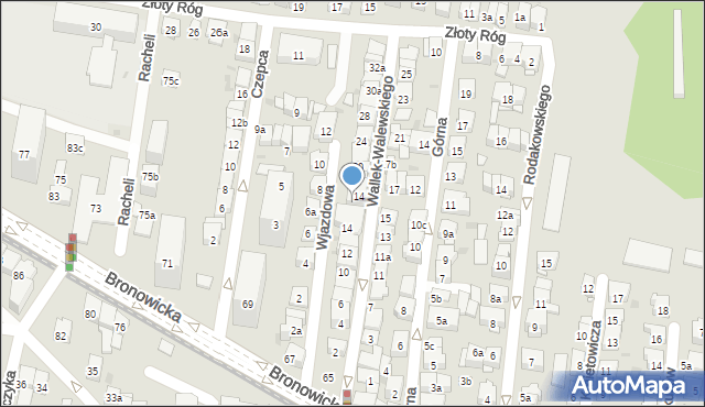 Kraków, Wallek-Walewskiego Bolesława, 16, mapa Krakowa