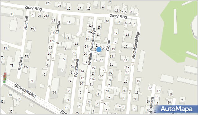Kraków, Wallek-Walewskiego Bolesława, 17a, mapa Krakowa