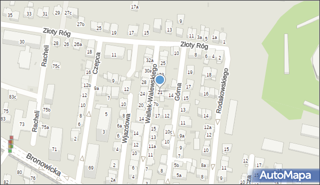 Kraków, Wallek-Walewskiego Bolesława, 21, mapa Krakowa