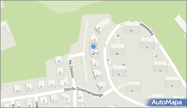 Kraków, Wawelska, 10, mapa Krakowa