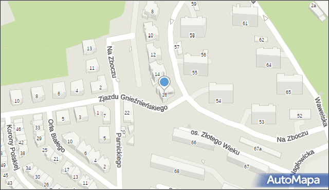 Kraków, Wawelska, 16, mapa Krakowa