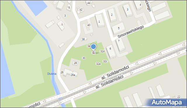 Kraków, Wańkowicza Melchiora, 32f, mapa Krakowa