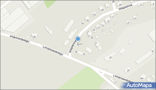 Krapkowice, Wapienna, 33, mapa Krapkowice