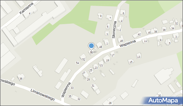 Krapkowice, Wapienna, 50, mapa Krapkowice